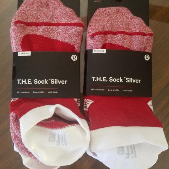 lululemon athletica Accessories - T.H.E. Tab Sock Silver - M/L 7-9.5  (2 Pairs)